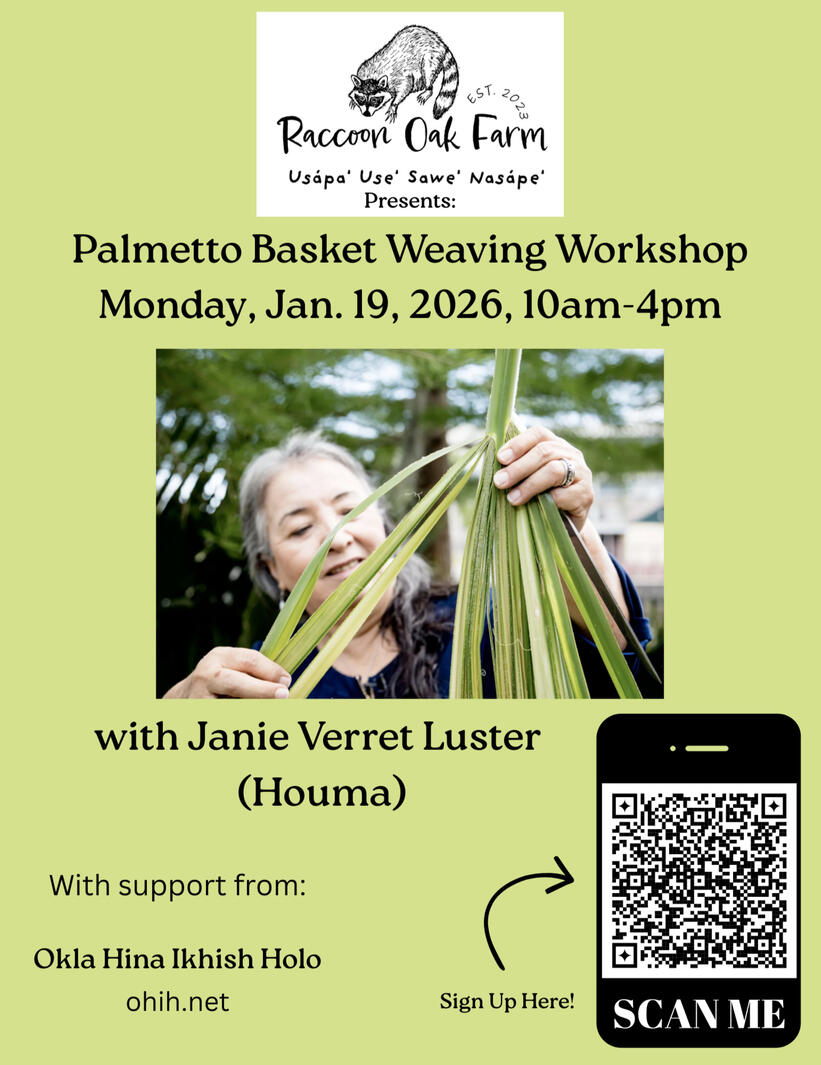 2026 Palmetto Basket Weaving Workshop